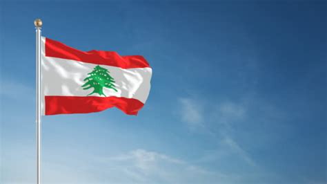 The flag of lebanon is composed of a broad white stripe in the middle and two narrower red ones at the flag was adopted in 1943 after gaining the independence, and the colors red, white and green. Best Lebanese Flag Stock Videos and Royalty-Free Footage - iStock