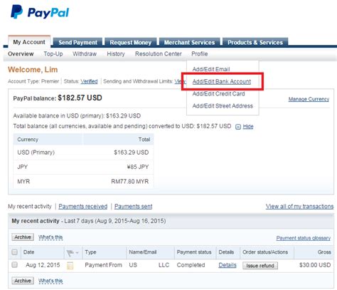 Free tool to calculate your paypal malaysia fees and profit. ! A Growing Teenager Diary Malaysia !: How To Transfer ...