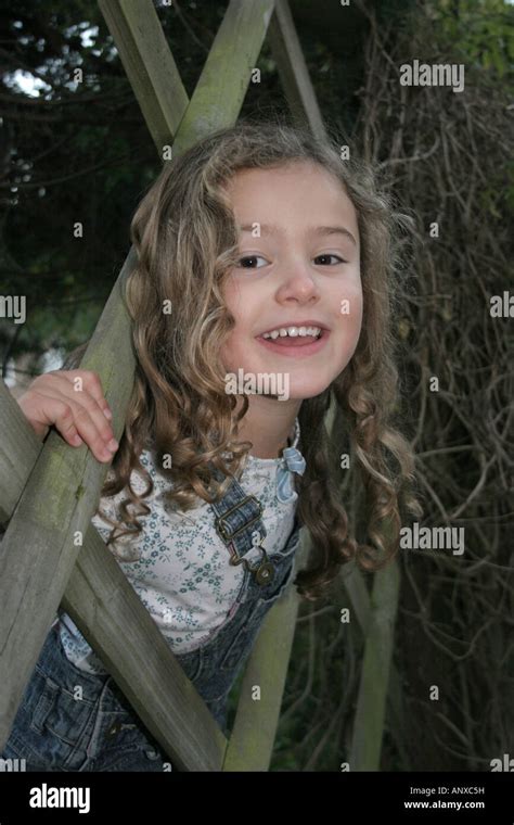 A Modern Portrait Of A Six Year Old Girl Stock Photo Alamy