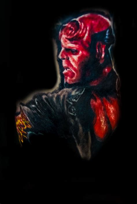Hellboy Tattoo By Filthmg On Deviantart Deviantart Geek Stuff Comics