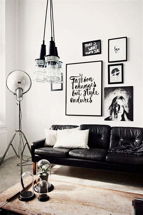 Inspiring Black And White Living Area Decor — Homebnc