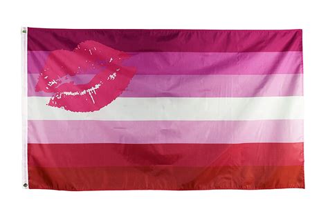 Johnin 3x5 Ft Lipstick Lesbian Flag Double Side Color Uv Fade Resistant