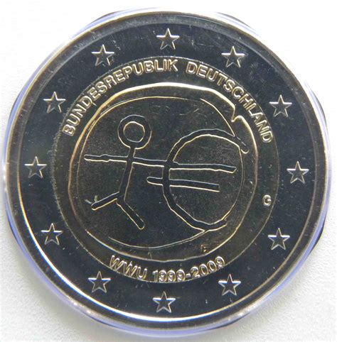 Allemagne 2 Euro Commémorative 2009 10 Ans De Leuro Uem G