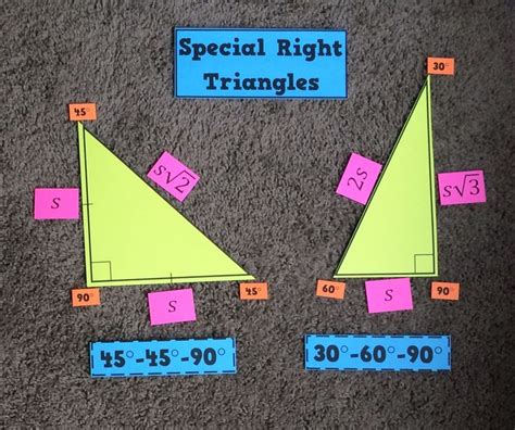 Special Right Triangles Display Free Download Mtbosblaugust