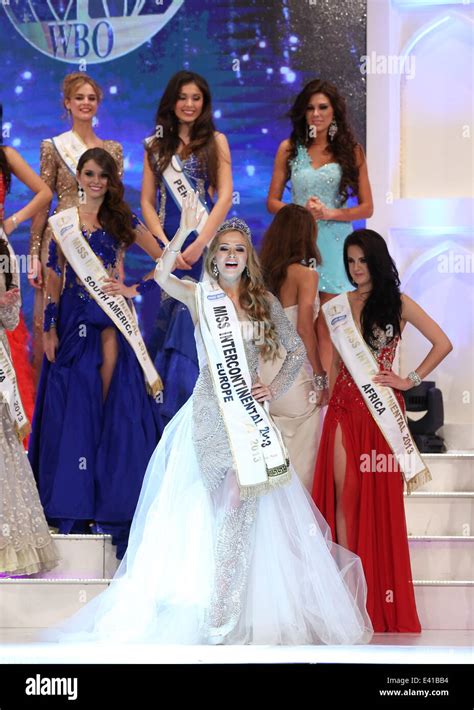 beauty contest miss intercontinental 2013 held in magdeburg winner is miss russia ekaterina