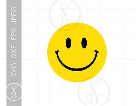 Smiley Face Svg Smiley Face Clipart Smiley Face Silhouette Etsy New