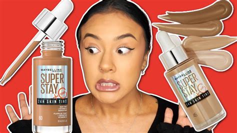 Wear Test On Oily Skin Maybelline Superstay 24h Skin Tint Review Youtube