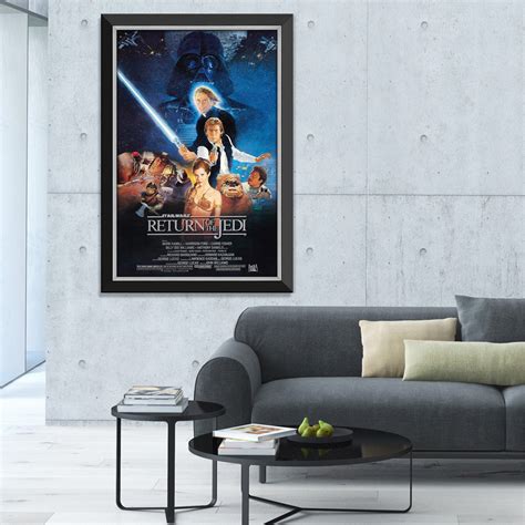 Star Wars Ep Vi Return Of The Jedi Vintage Movie Poster Framed