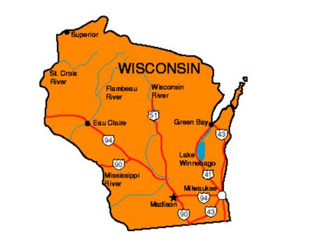 State Madison Wisconsin Map