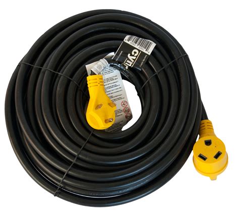 30 Amp Cynder Rv Power Extension Cord 50 Ft Yellow W Handle