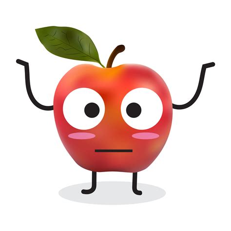 Apple Cartoon Character 9932014 Png