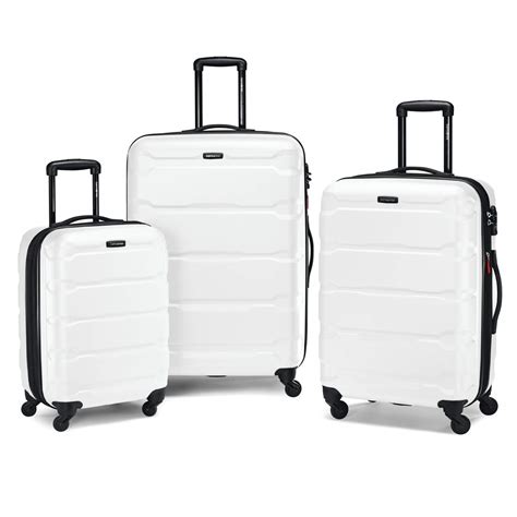 Samsonite Omni Pc Hardside Expandable Luggage With Spinner Wheels White Carry On 20 Inch Buy