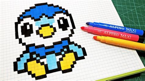 These sprites were located from spritedatabase.net, and. Handmade Pixel Art - How to draw Piplup Pokemon #pixelart - Cosmos