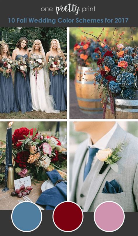 The Wedding Color Scheme Is Red White And Blue With An Assortment Of