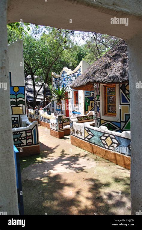 Colourful Ndebele Dwellings Lesedi African Cultural Village