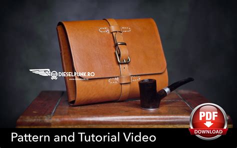 Leather Tool Pouch Pattern Pdf Download Leather Diy Pipe Pouch