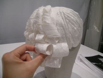 Instructions for making a foam wig from follyfoam!! Fashioning Fashion's Paper Wigs: How'd We Do It ...