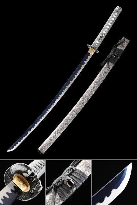 Handmade High Manganese Steel Blue Blade Real Japanese Samurai Katana
