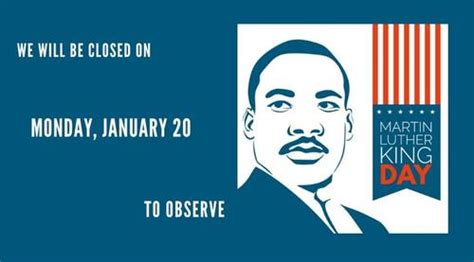 Office Closed Martin Luther King Jr Day