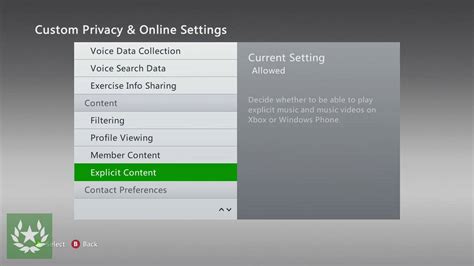 How To Manage Your Privacy And Online Safety Settings On Xbox 360 Youtube