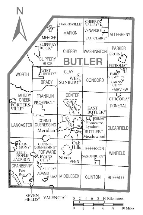 Filemap Of Butler County Pennsylvaniapng Wikimedia Commons