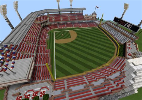 Am Ballpark Baseball Stadium Creation Minecraft Pe Maps