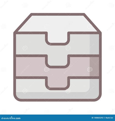 Drawers Fill Inside Vector Icon Which Can Easily Modify Or Edit Stock