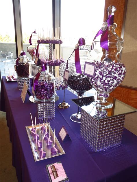 Pin By Oc Sugar Mama On Purple Candy And Dessert Table Wedding Candy