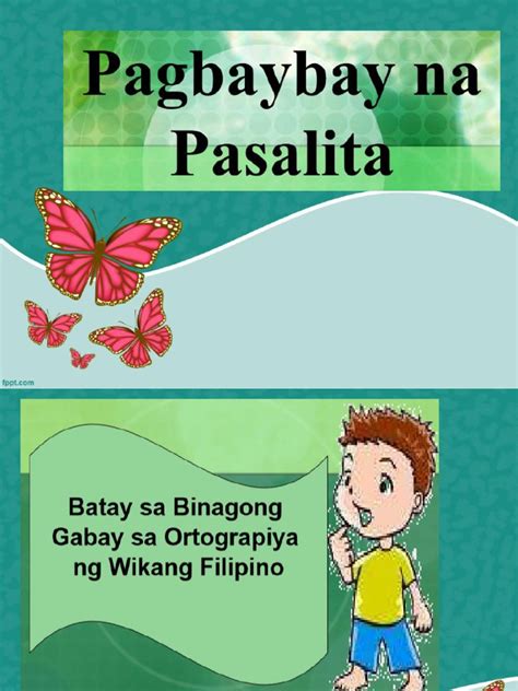 Pagbabaybay Ng Salita Pdf
