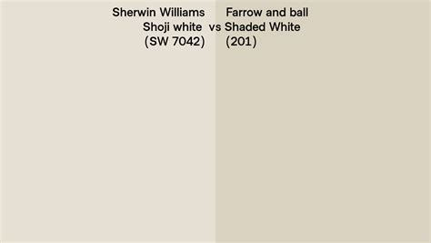 Sherwin Williams Shoji White Sw 7042 Vs Farrow And Ball Shaded White