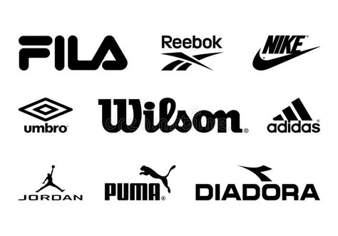 Principales Logotipos De Marcas De Ropa Conjunto Del Logo Más Popular