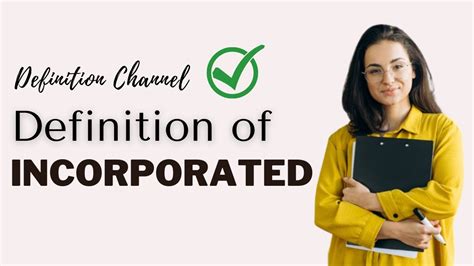 Simple Definition Of Incorporated What Does Incorporated Mean