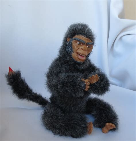 Monkey Poseable Ooak Polymer Clay Fur Doll Plush Fantasy Etsy