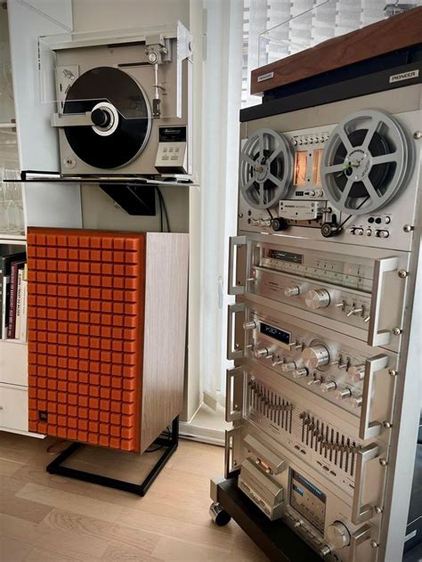 Hi Fi System Audio System Vinyl Storage Locker Storage Vintage