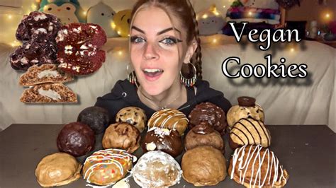Giant Gooey Cookies Mukbang Vegan Youtube