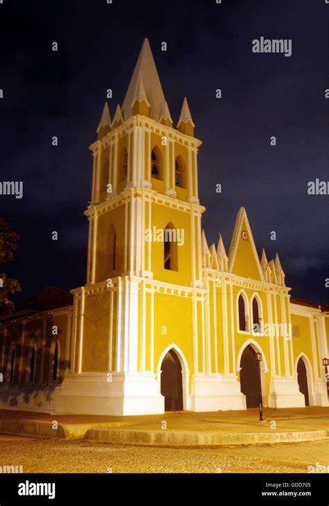 Una Iglesia Colonial En La Ciudad De Coro En El Occidente De Venezuela