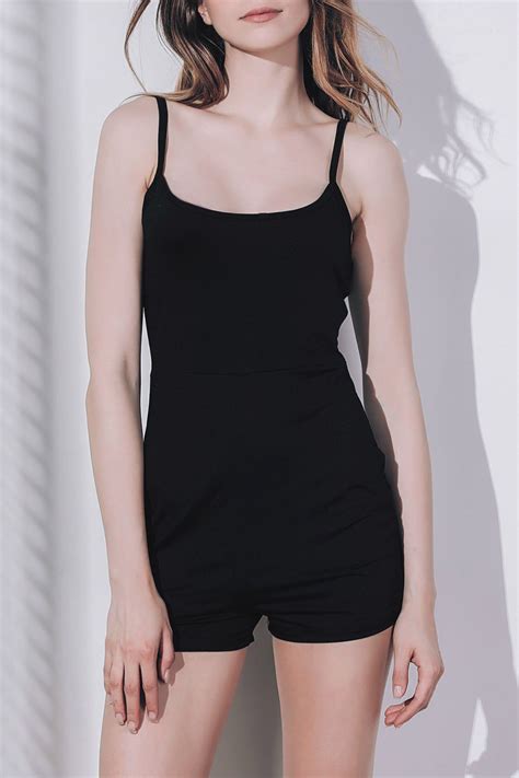 17 Off 2021 Trendy Sleeveless Skinny Black Romper For Women In Black Dresslily