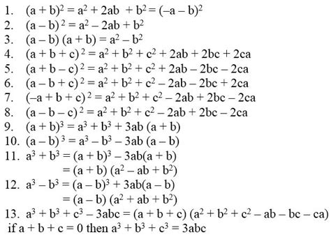 algebraic identities of polynomials with images algebraic expressions polynomials math