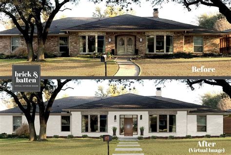 Favorite Whites For Your Home S Exterior Blog Brick Batten Brick Exterior House Ranch