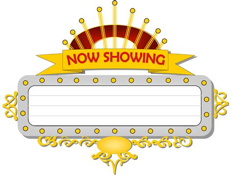 Transparent Movie Marquee Png Clip Art Library