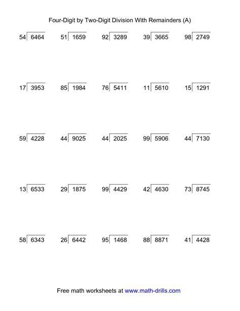 Division Worksheets 3 Digit