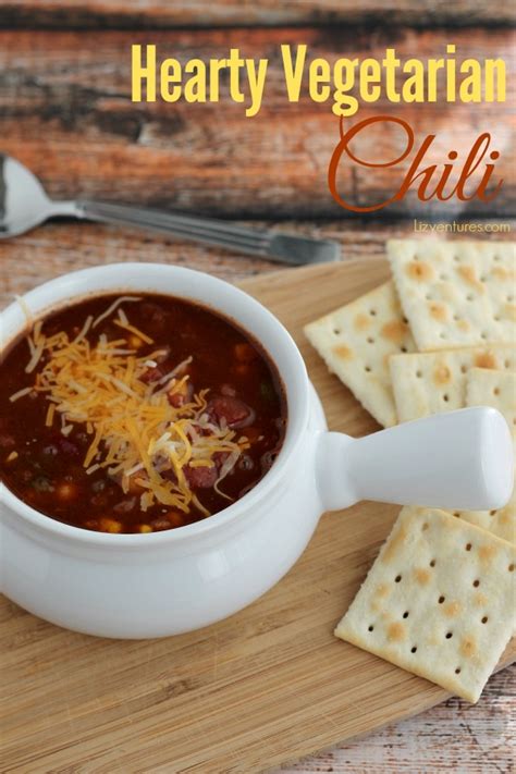 Hearty Vegetarian Chili Irresistible One Bowl Meal