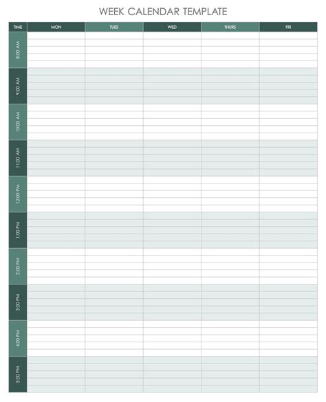 1 Week Calendar Printable Yearly Weekly And Monthly Blank Calendar