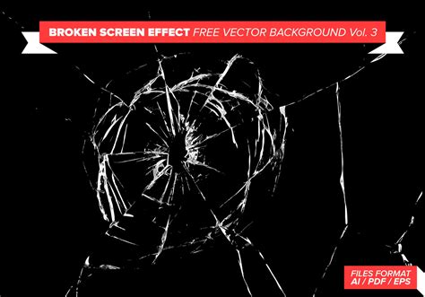 Broken Screen Effect Free Vector Background Vol 3 Download Free