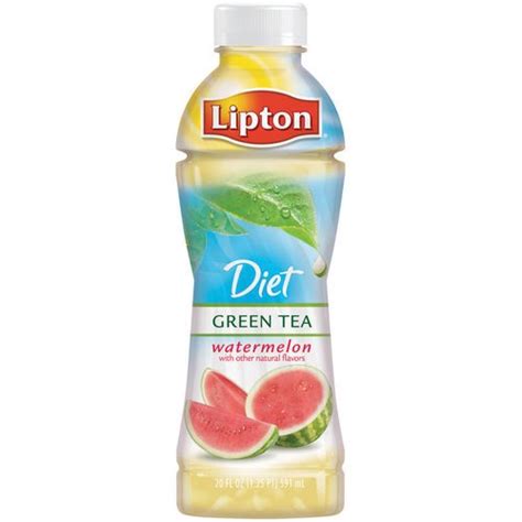 Lipton Diet Green Tea With Watermelon 20 Fl Oz Walmart