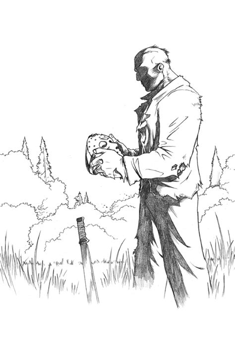 Jason Friday The 13th Coloring Pages Coloring Pages