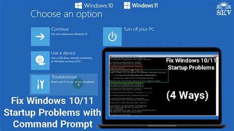 How To Fix Windows 1011 Startup Problems Using Command Prompt