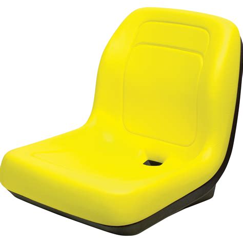 K And M Tractor Seat For John Deere Tractors — Yellow For John Deere