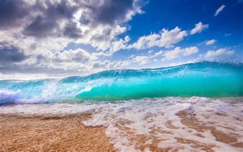 Download Wallpaper 2560x1600 Ocean Surf Foam Hawaii