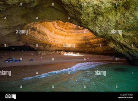 Benagil Portugal Juny 2018 Benagil Cave Boat Tour Inside Algar De